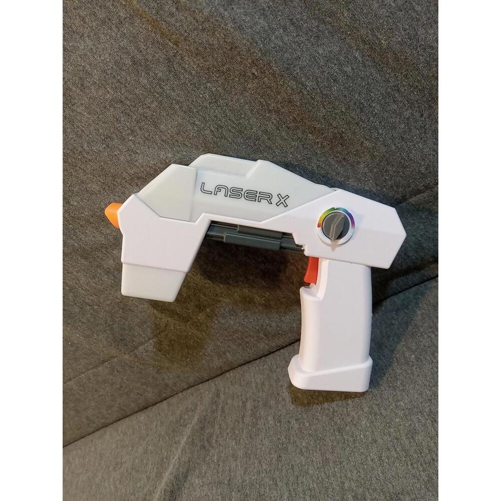NS1 Ultra Micro B2 Blaster Laser Toy Gun White Red Orange Gray Sounds Light Up